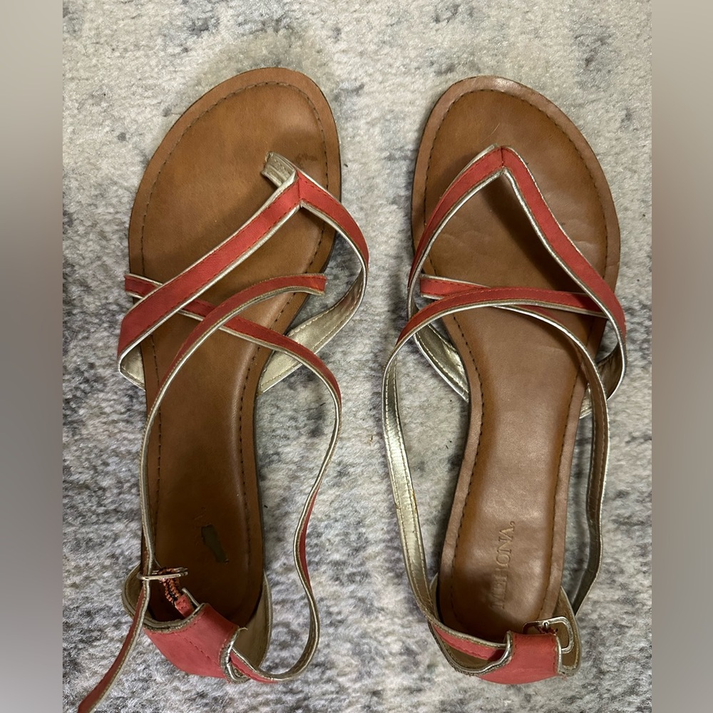 Coral & good sandals